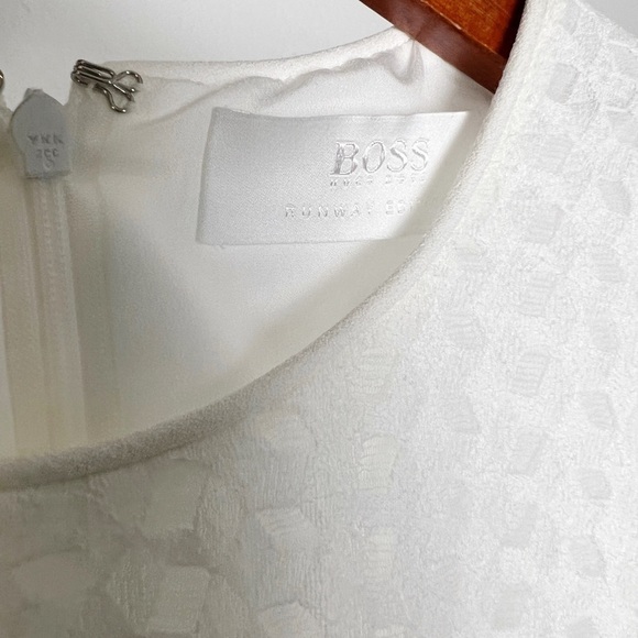 Hugo Boss Runway Danisa Stretch Midi White Dress - Picture 10 of 13